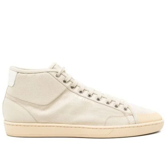Saint Laurent Women Court Classic sneakers Cream Size 7,5 - Picture 3 of 4